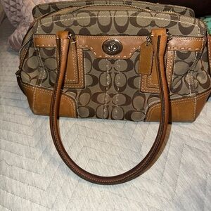Coach Brown Signature Handbag